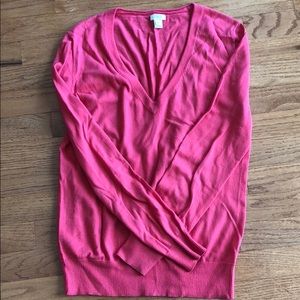 Pink V Neck Sweater